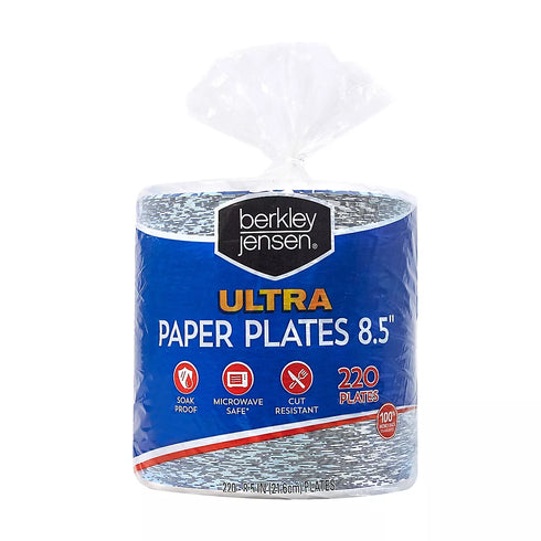 Berkley Jensen Ultra 8.5" Botanical Leaf Paper Plates, 220 ct